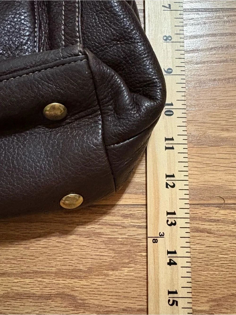 Coach Penelope Brown Pebbled Leather Shoulder Bag Purse
